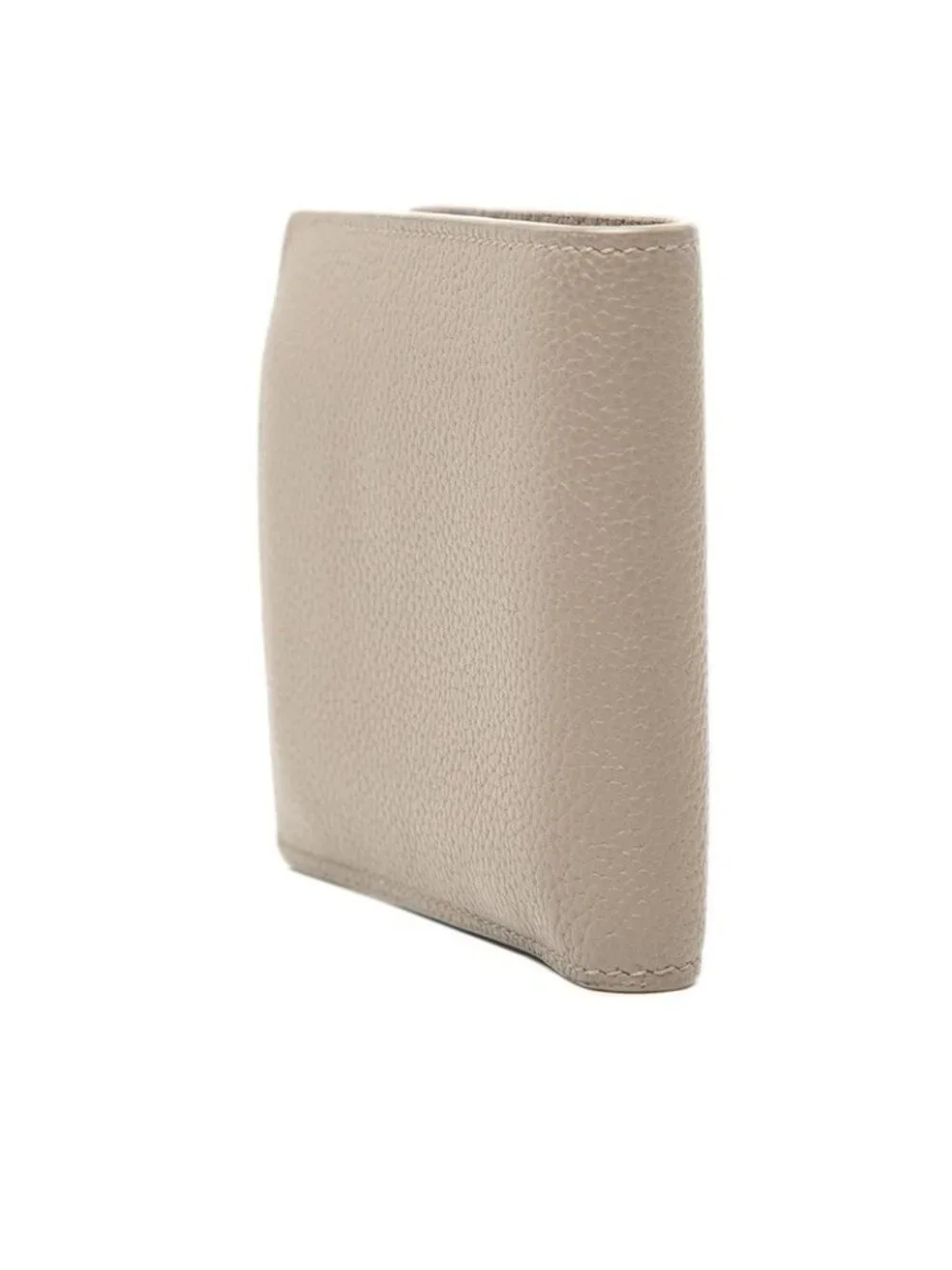 Saint Laurent Tiny Cassandra YSL Logo Bifold Wallet Beige Leather - Picture 2 of 7